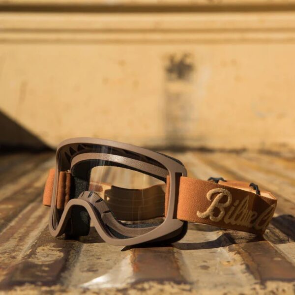 Biltwell Moto 2.0 Goggle - Script Chocolate
