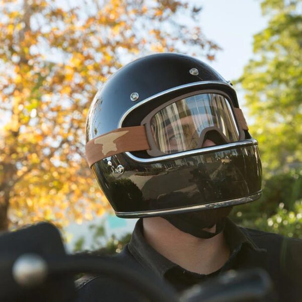 Biltwell Moto 2.0 Goggle - Script Chocolate
