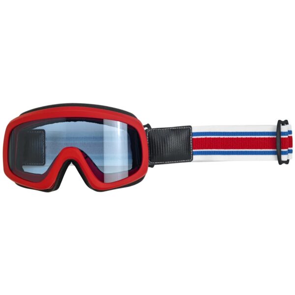 Biltwell Overland 2.0 Goggle - Racer Red White Blue