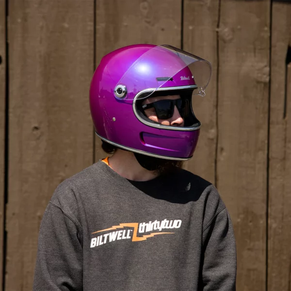 Biltwell Gringo SV - Metallic Grape, Uva Metalico, Casco Vintage