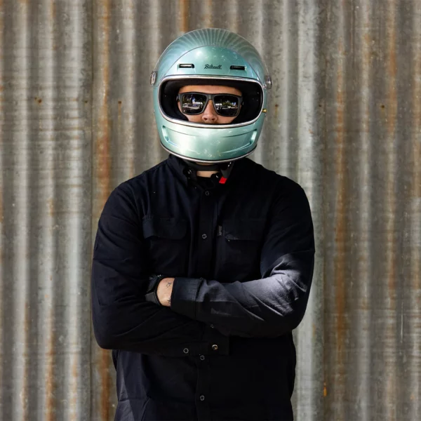 Biltwell Gringo SV - Metallic Sea Foam, Verde agua Metalico, Casco Vintage