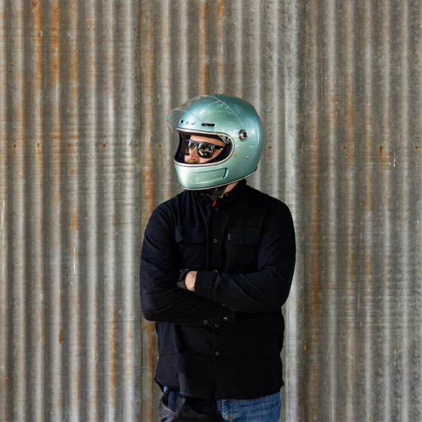 Biltwell Gringo SV - Metallic Sea Foam, Verde agua Metalico, Casco Vintage
