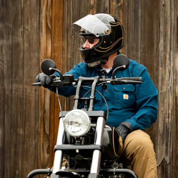 Biltwell-Gringo S 2206 - Gloss Black Flames-casco-vintage-Biltwell
