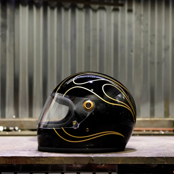 Biltwell-Gringo S 2206 - Gloss Black Flames-casco-vintage-Biltwell