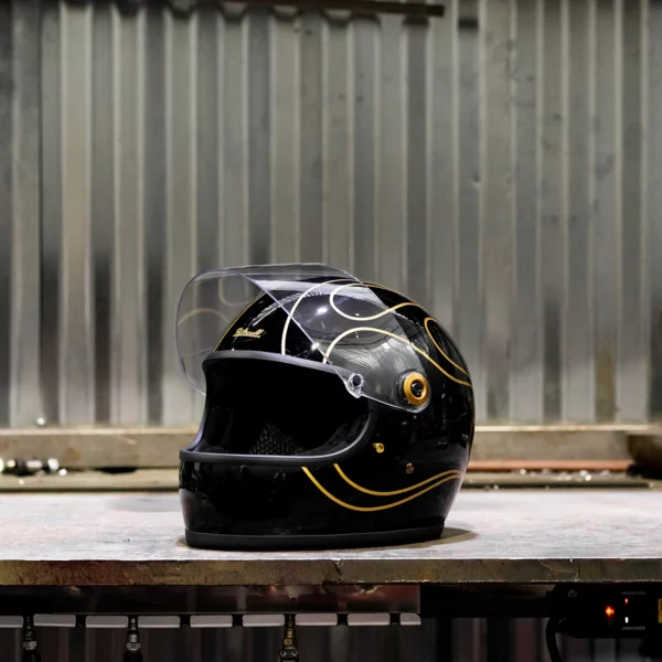 Biltwell-Gringo S 2206 - Gloss Black Flames-casco-vintage-Biltwell
