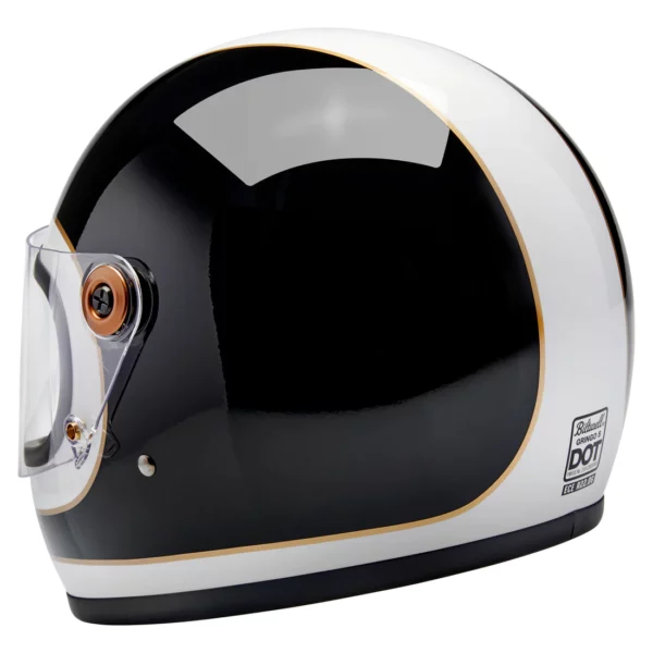 Biltwell-Gringo S 2206 - Gloss White Gloss Black Tracker-casco-vintage-Biltwell