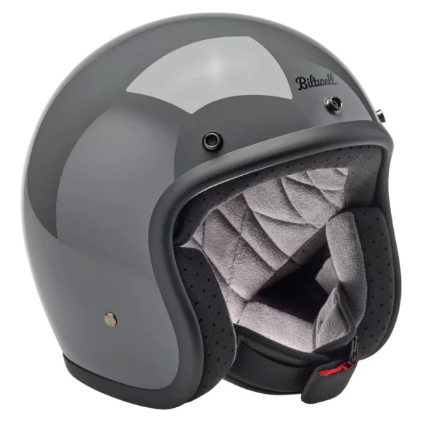Casco Vintage Biltwell Bonanza - Gloss Storm Grey