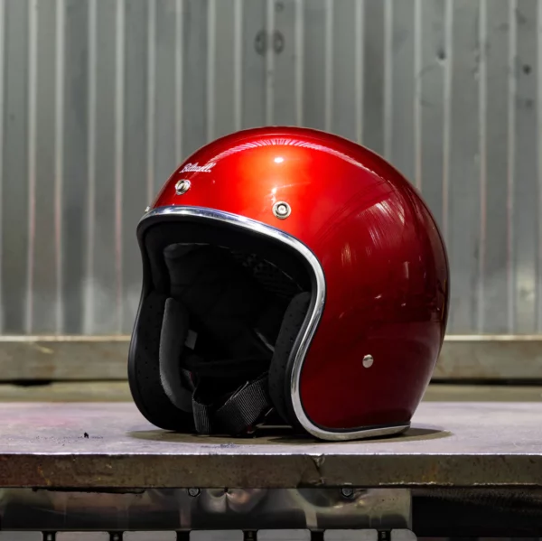 Casco Vintage Biltwell Bonanza - Metallic Cherry Red