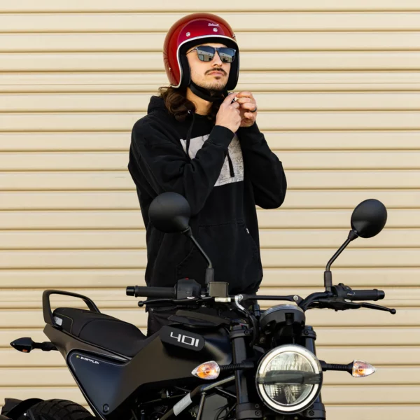 Casco Vintage Biltwell Bonanza - Metallic Cherry Red