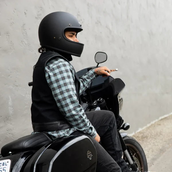 Casco Vintage Biltwell GRINGO ( ECE 22.06) - Flat Black