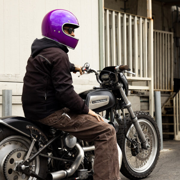 Casco Vintage Biltwell GRINGO ( ECE 22.06) - Metallic Grape