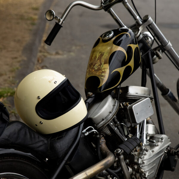 Casco Vintage Biltwell GRINGO ( ECE 22.06) - Vintage White