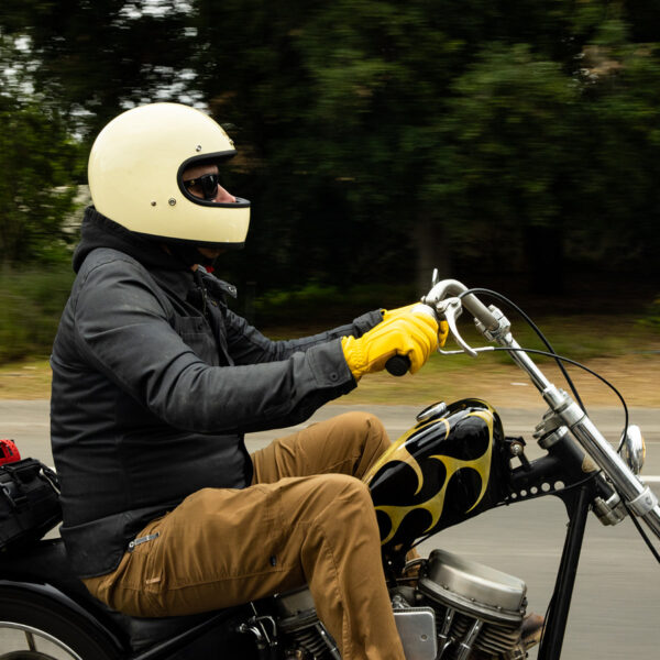 Casco Vintage Biltwell GRINGO ( ECE 22.06) - Vintage White