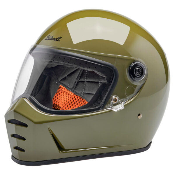 Lane Splitter ECE R22.06 - Gloss Olive Green - Imagen 4
