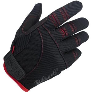 Imagen de Guante Moto Gloves de Biltwell en color Negro con Rojo