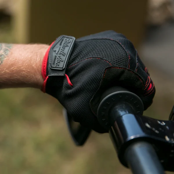 Imagen de Guante Moto Gloves de Biltwell en color Negro con Rojo