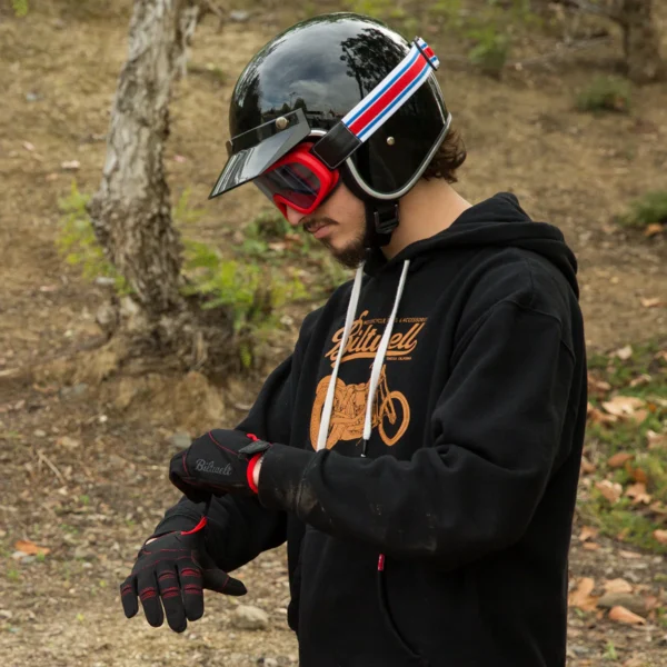 Imagen de Guante Moto Gloves de Biltwell en color Negro con Rojo