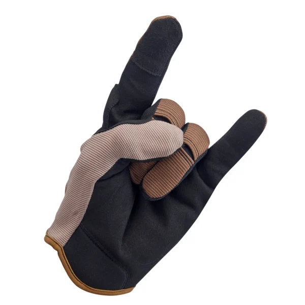 Imagen de Guante Moto Gloves de Biltwell en color Coyote y Negro.