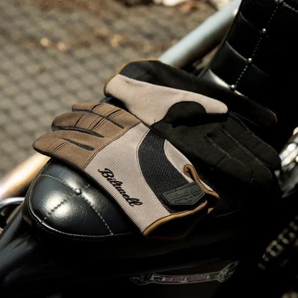 Imagen de Guante Moto Gloves de Biltwell en color Coyote y Negro.