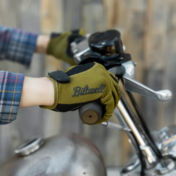Imagen de Guante Moto Gloves de Biltwell en color Olive y Negro.