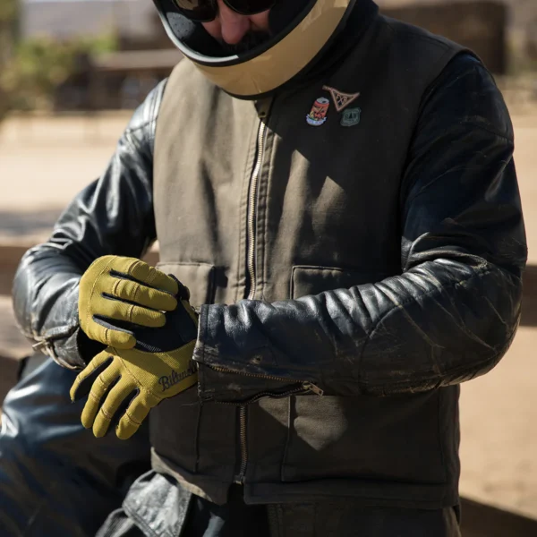 Imagen de Guante Moto Gloves de Biltwell en color Olive y Negro.