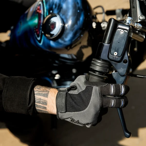 Imagen de Guante Moto Gloves de Biltwell en color Gris y Negro.