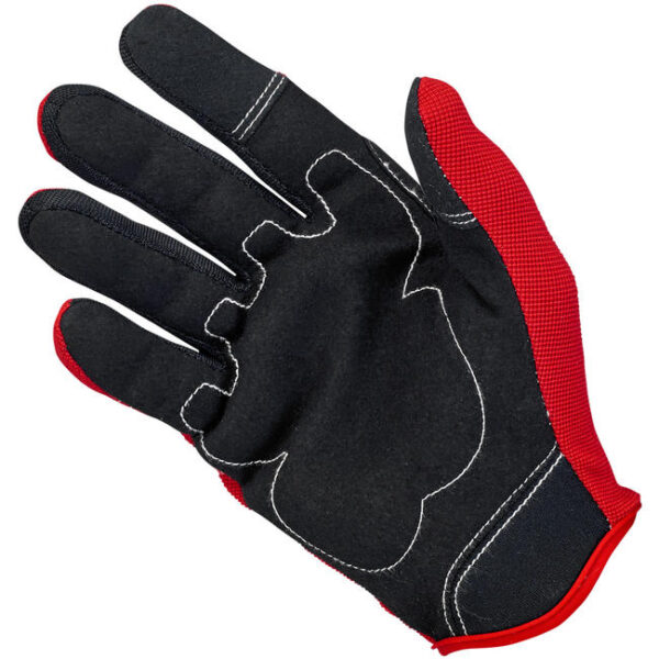 Guante Vintage MOTO GLOVES de Biltwell en color Rojo Negro y Blanco.