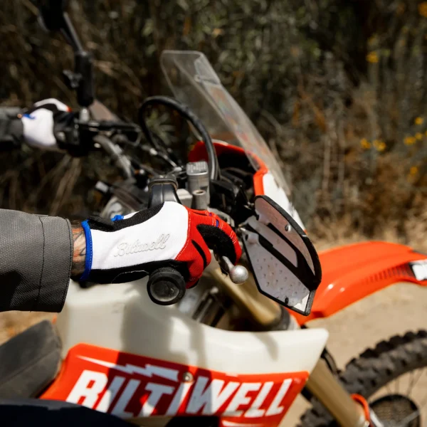 Guante Vintage MOTO GLOVES de Biltwell en color Rojo Blanco y Azul.