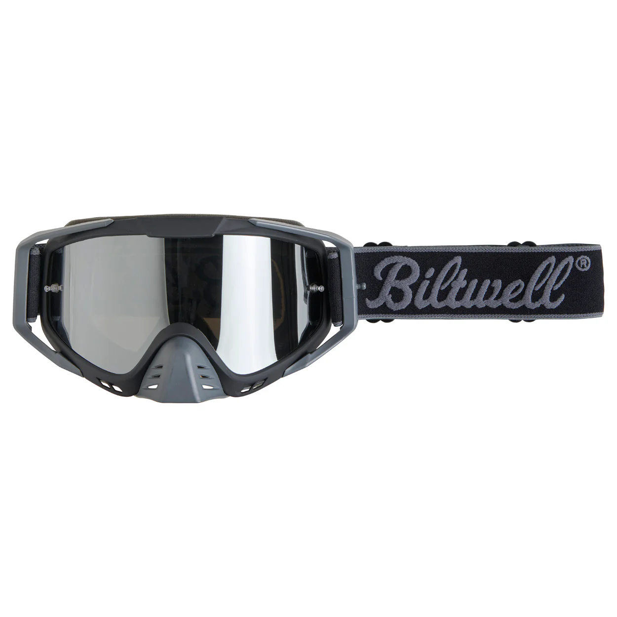 Lentes de Moto Biltwell "Ridgeline Goggles - Script Grey"