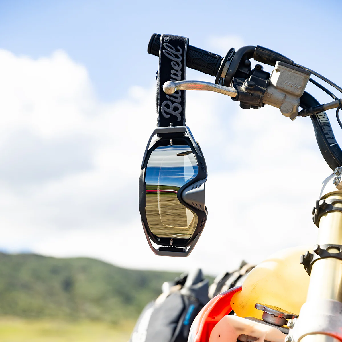 Lentes de Moto Biltwell "Ridgeline Goggles - Script Grey"