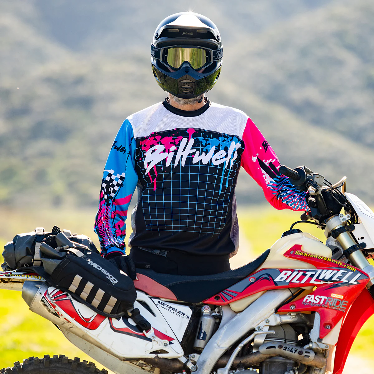 Lentes de Moto Biltwell "Ridgeline Goggles - Script Grey"