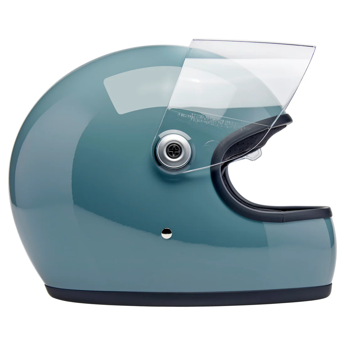 GLOSS AGAVE - Biltwell GRINGO S, es un casco estilo vintage con visor incorporado y certificacion europea ECE 22.06