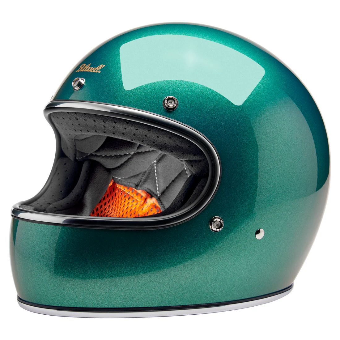 METALLIC CATALINA - Biltwell GRINGO, es un casco estilo vintage integral con certificacion europea ECE 22.06