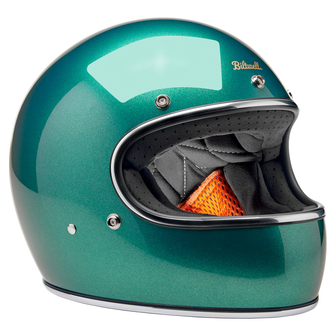 METALLIC CATALINA - Biltwell GRINGO, es un casco estilo vintage integral con certificacion europea ECE 22.06
