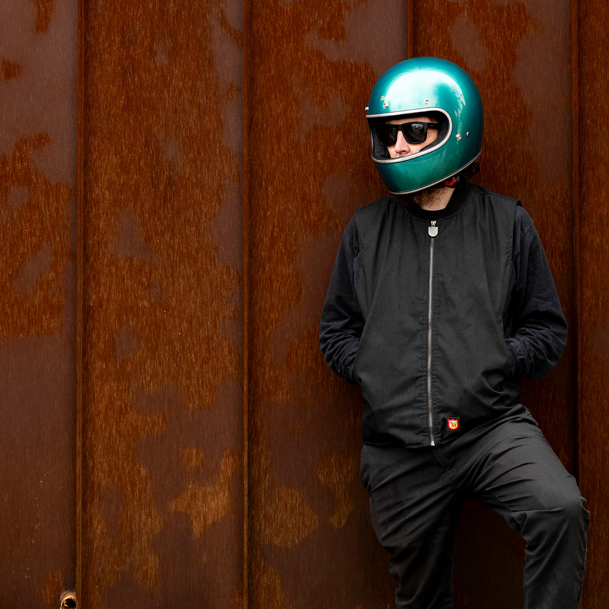 METALLIC CATALINA - Biltwell GRINGO, es un casco estilo vintage integral con certificacion europea ECE 22.06