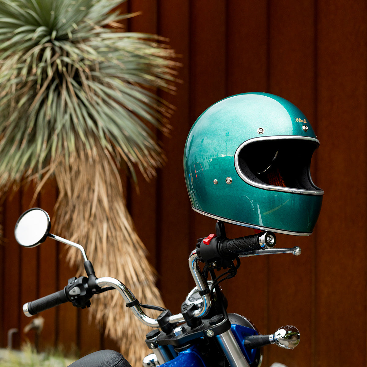 METALLIC CATALINA - Biltwell GRINGO, es un casco estilo vintage integral con certificacion europea ECE 22.06