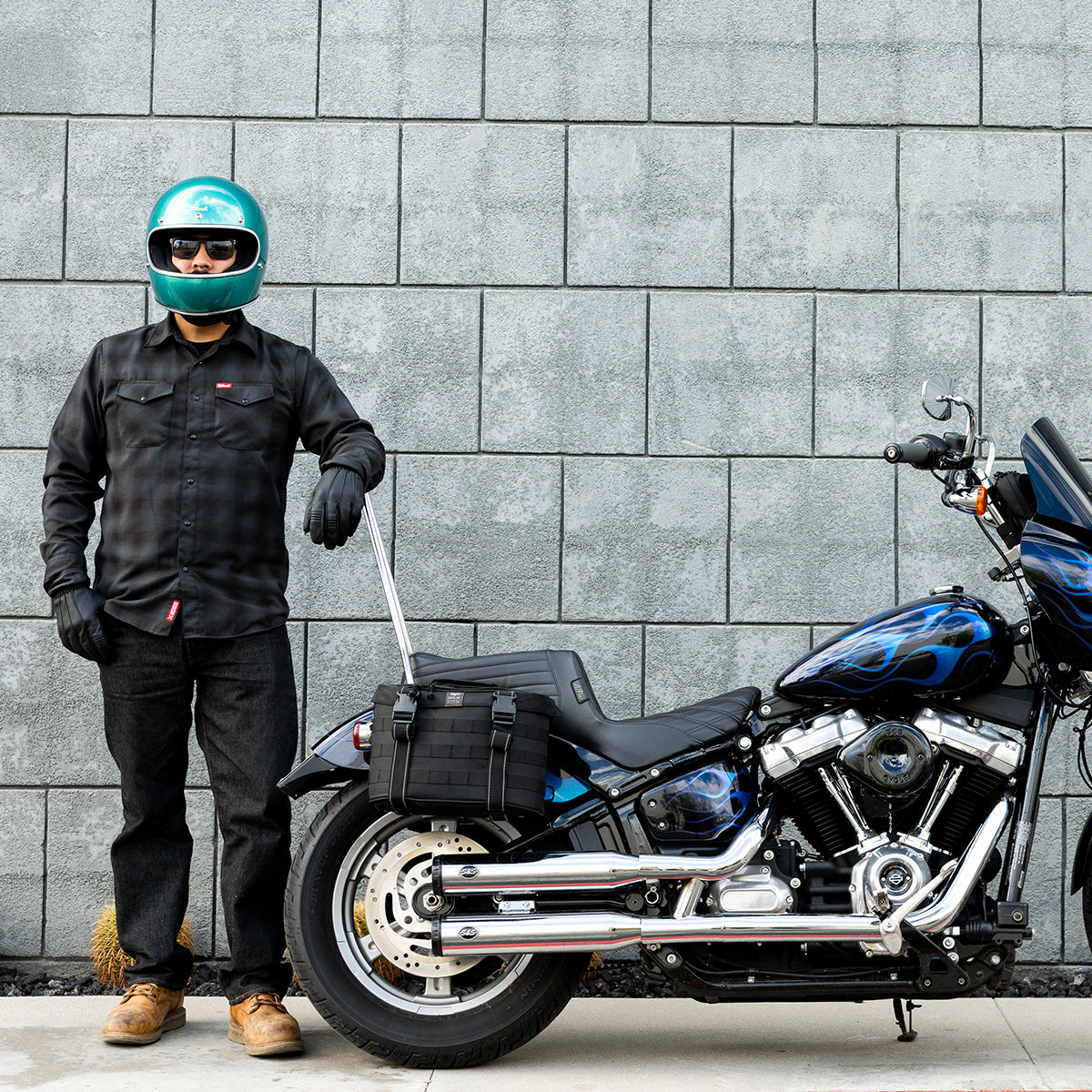 METALLIC CATALINA - Biltwell GRINGO, es un casco estilo vintage integral con certificacion europea ECE 22.06