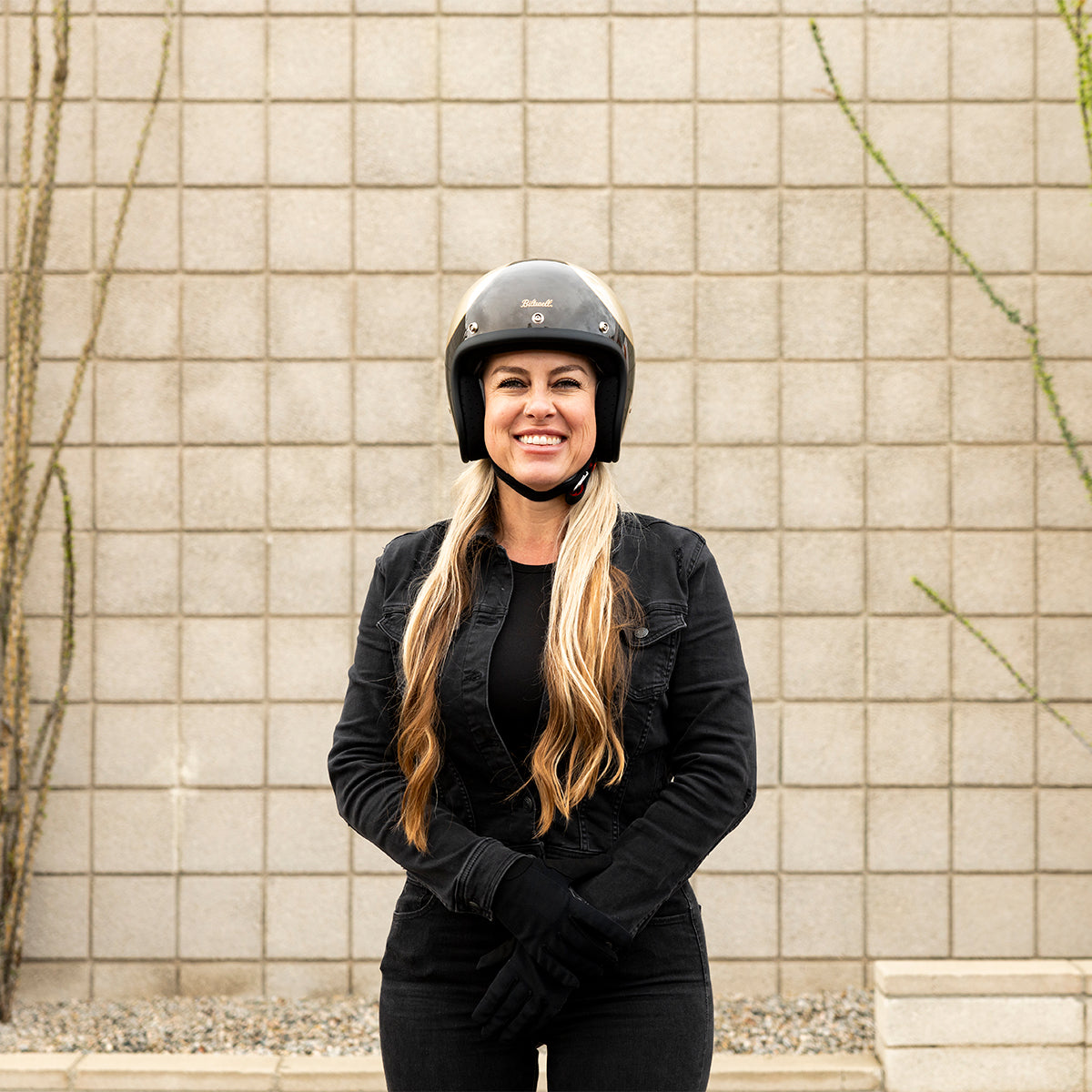 METALLIC CHARCOAL - CHAMPAGNE SCALLOP - Biltwell BONANZA Casco Vintage