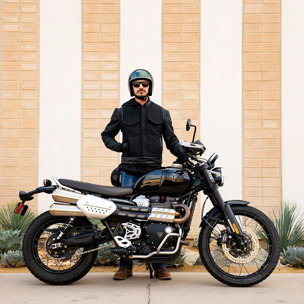 METALLIC SIERRA GREEN - Biltwell Bonanza, es un casco estilo vintage 3/4