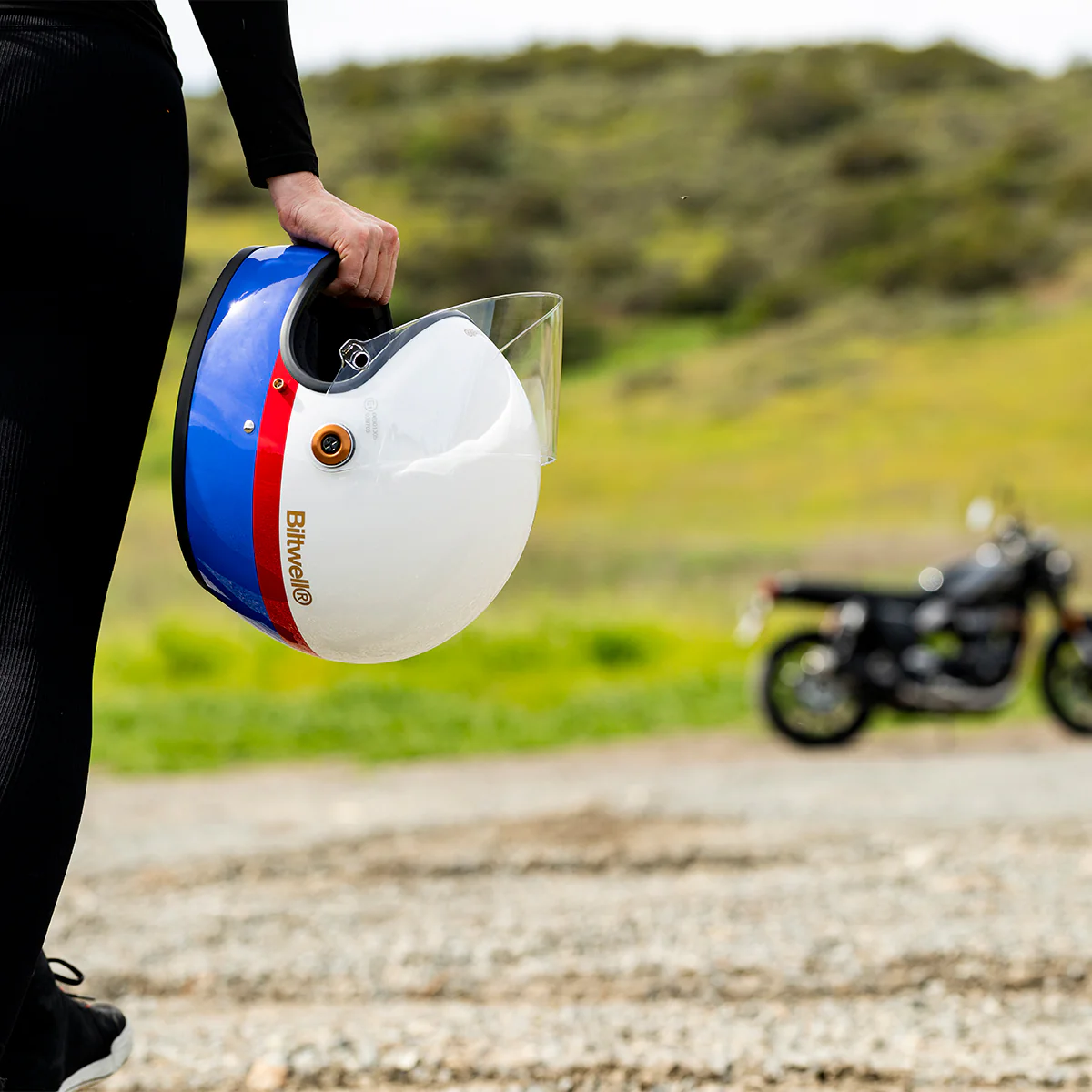 Casco Vintage, Gringo S Apex Gloss White de Biltwell