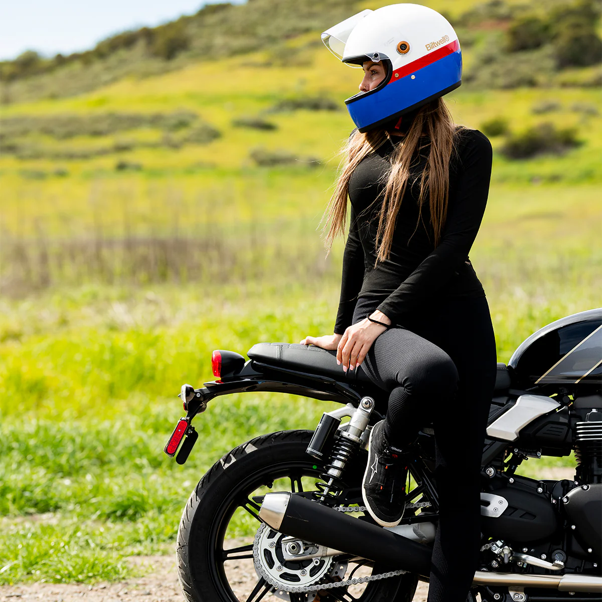 Casco Vintage, Gringo S Apex Gloss White de Biltwell