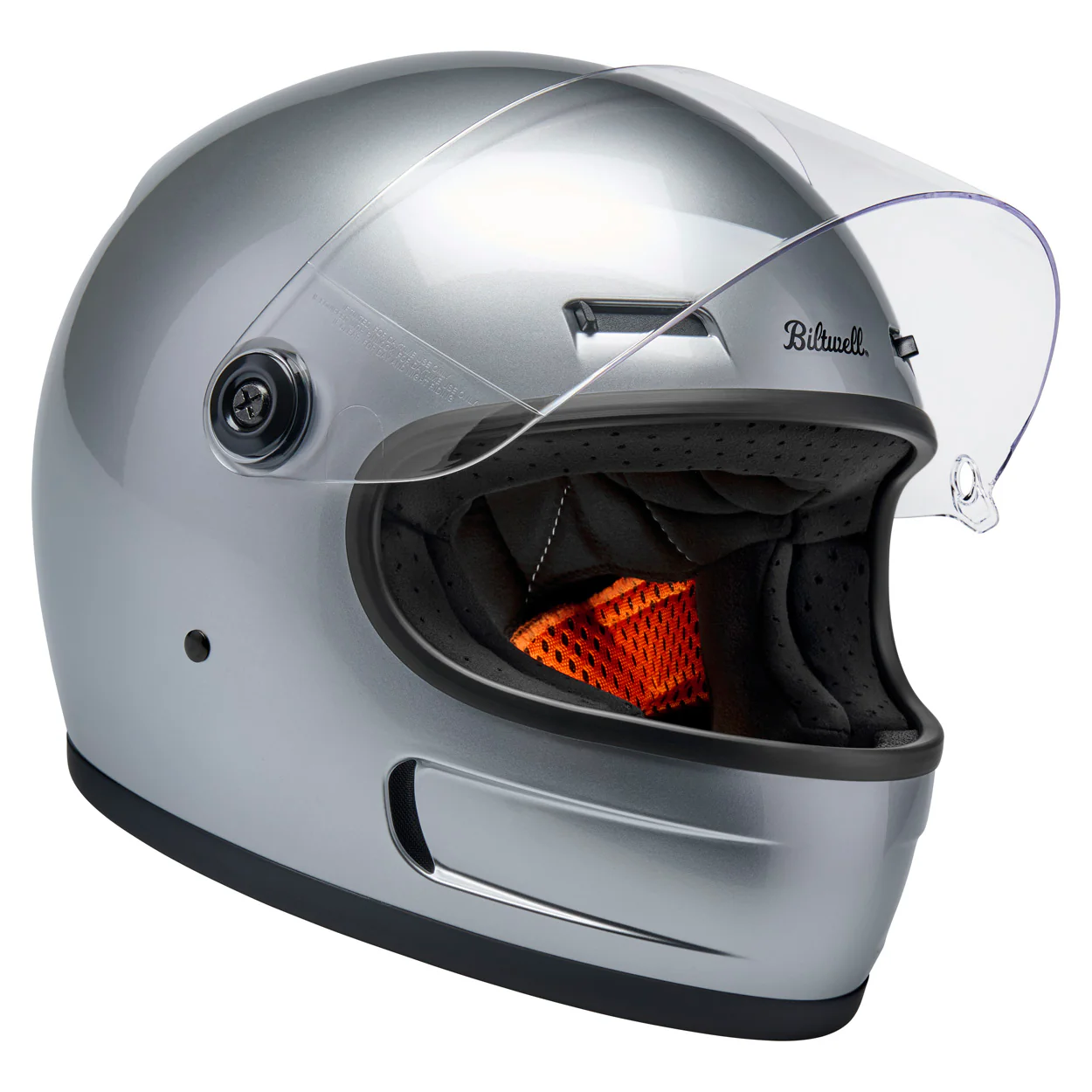 Casco Vintage, Gringo SV Gloss Silver de Biltwell