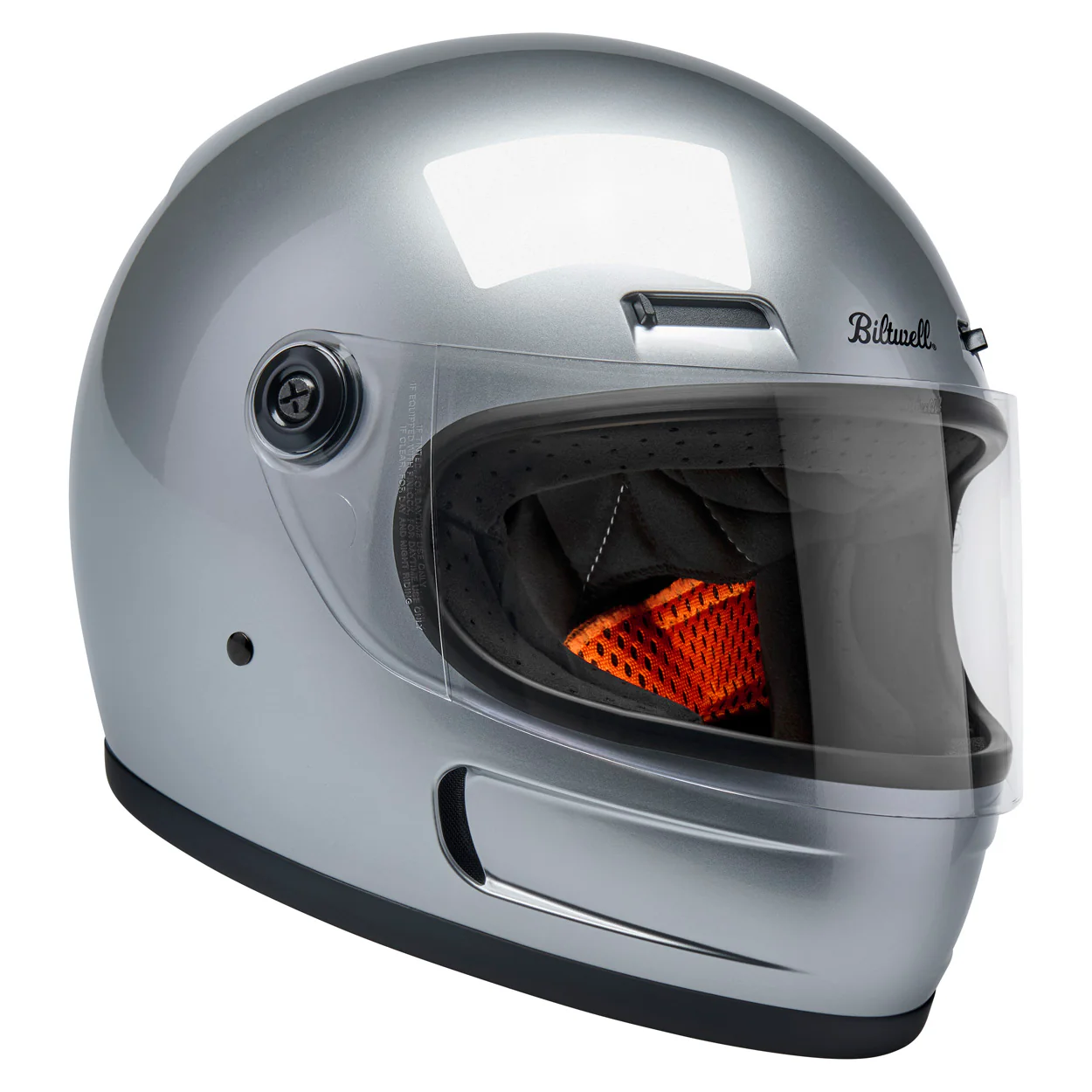 Casco Vintage, Gringo SV Gloss Silver de Biltwell