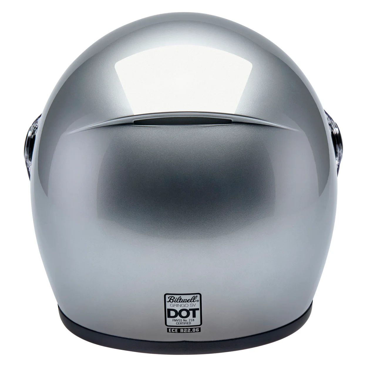 Casco Vintage, Gringo SV Gloss Silver de Biltwell