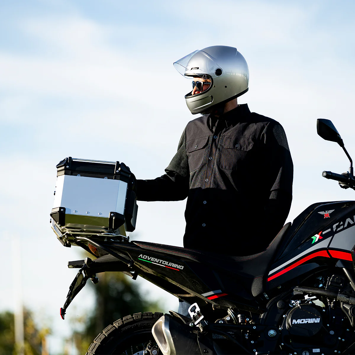 Casco Vintage, Gringo SV Gloss Silver de Biltwell