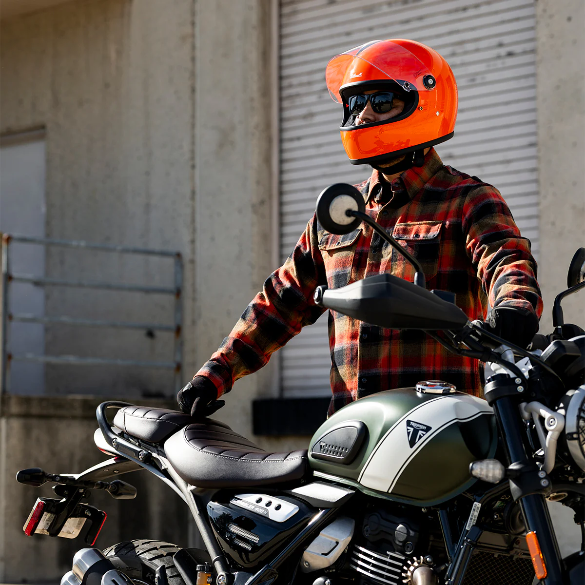 Casco Vintage, Gringo S Gloss Hazard Orange de Biltwell