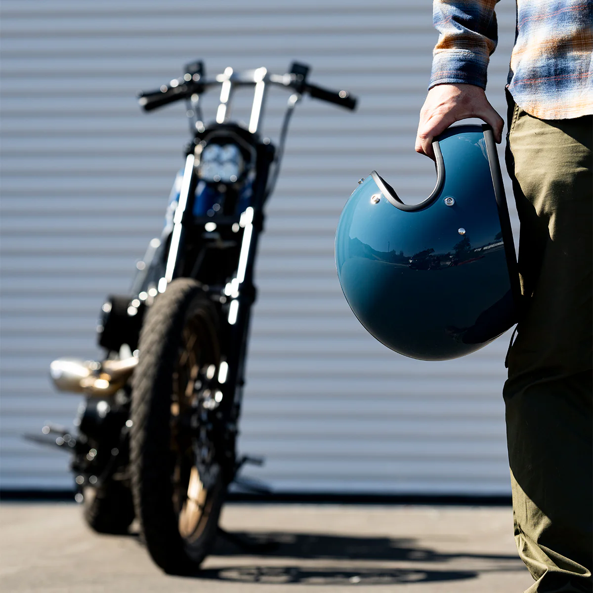 Casco Vintage, Gringo Gloss Greystone de Biltwell