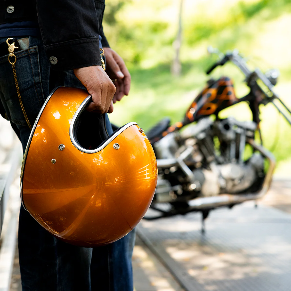 Casco Vintage, Gringo Metallic Sunburst de Biltwell