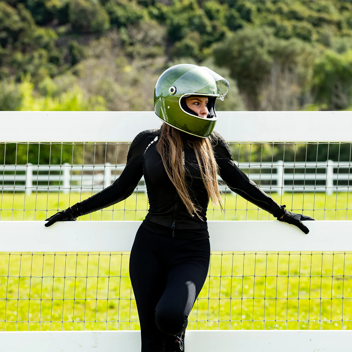 Casco Vintage, Gringo S Metallic Dart Green de Biltwell