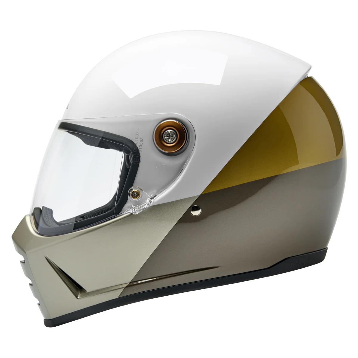 Casco Vintage, Lane Splitter - Intersection Gold Silver Bronze de Biltwell Inc.